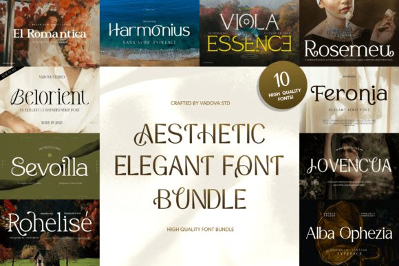 Aesthetic Elegant Bundle for Crafters