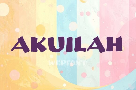 Akuilah: A Bold Display Font for Modern Branding