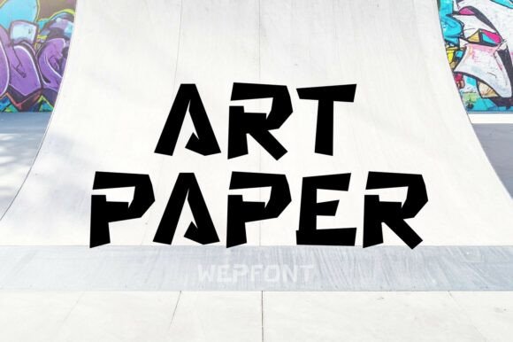 Art Paper Font for Bold Editorial Design