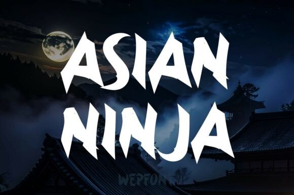 Asian Ninja: A Bold Display Font for Editorial Impact