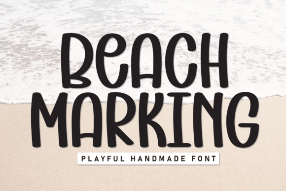 Beach Marking Font for Small Business Branding
