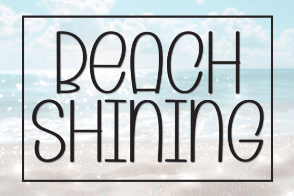 Beach Shining Font for Small Business Branding