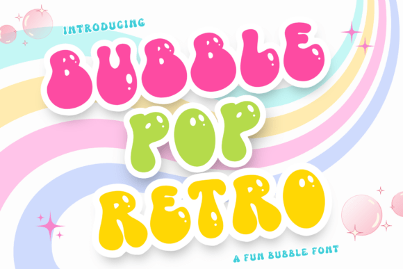 Bubble Pop Retro: The Ultimate Y2K Display Font