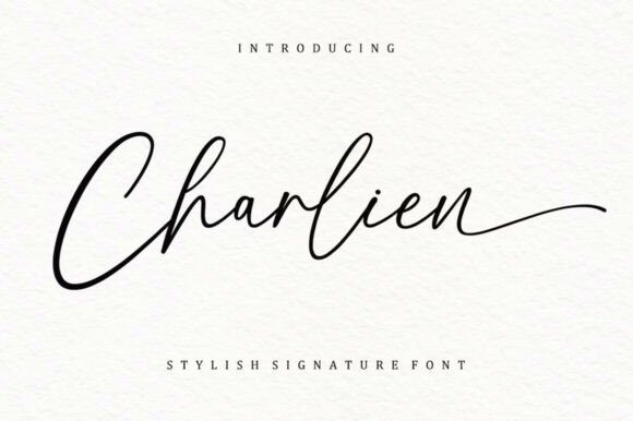 Charlien: A Signature Script Font for Makers