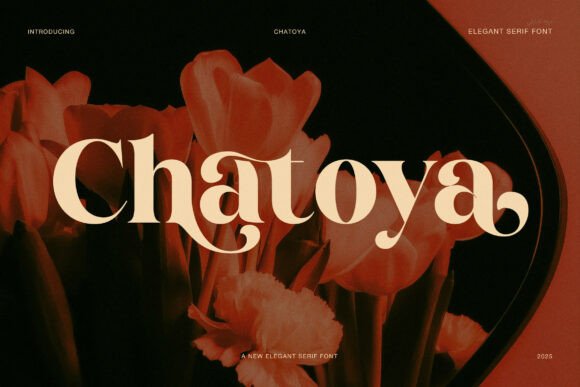 Chatoya Font: Elegant Serif Typeface for Editorial Design