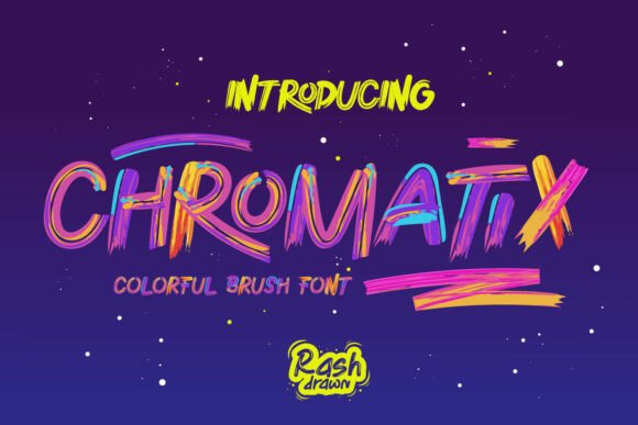 Chromatix: A Vibrant Brush Font for Bold Branding