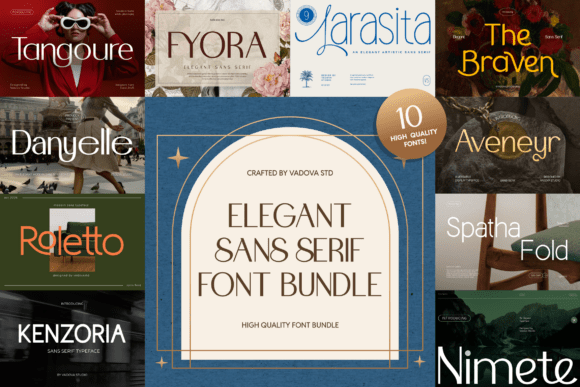 Elegant Sans Serif Bundle for Modern Editorial Design