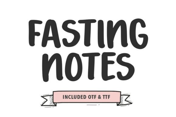 Fasting Notes: A Bold Handwriting Typeface for Brands