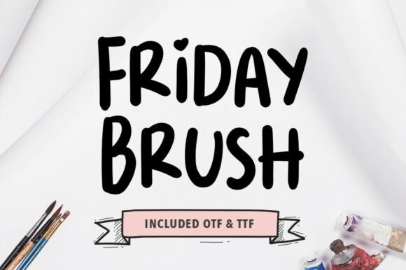 Friday Brush Font Review for Bold Branding