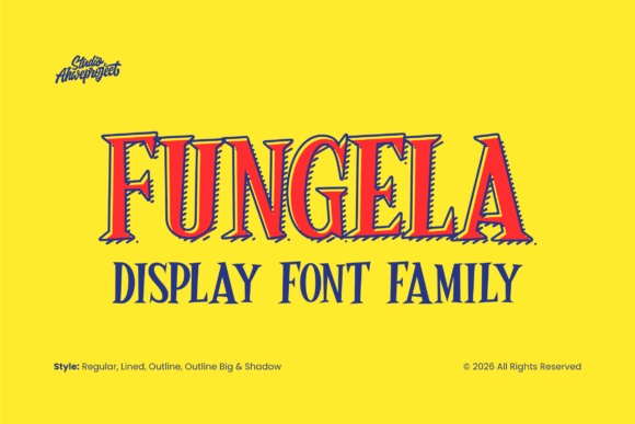 Fungela Font: A Bold Retro Display for Modern Design