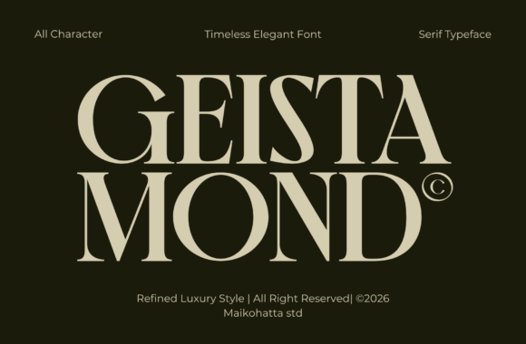 Geista Mond: A Luxury Serif Font Review