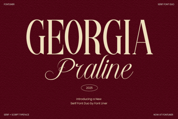 Georgia Praline Serif Font for Editorial Design