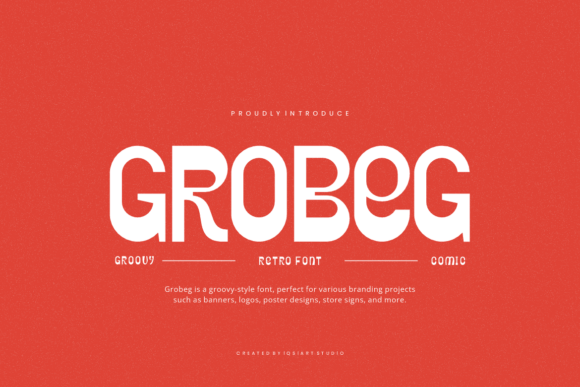 Grobeg Font: Bold Retro Display for Marketers