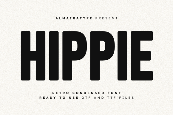 Hippie: A Retro Condensed Font for Modern Web Design