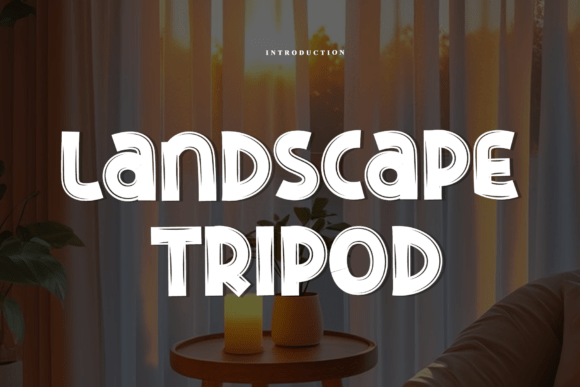 Landscape Tripod: A Bold Typeface for Small Business Branding