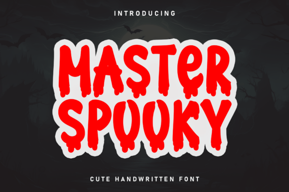 Master Spooky Handwritten Display Typeface