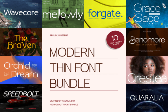 Modern Thin Bundle: A Refined Sans Serif Collection