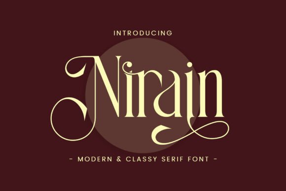 Nirain Serif Font for Elegant Product Branding