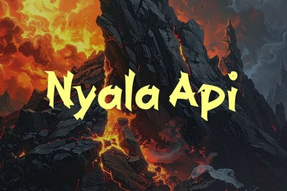 Nyala Api Typeface for Bold Creative Branding