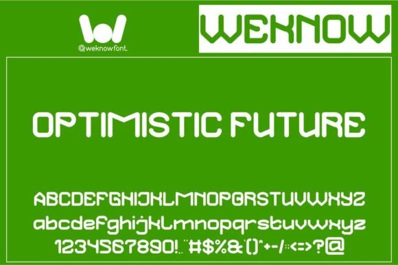 Optimistic Future Font for Modern Branding