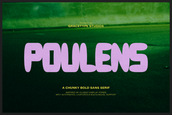 Poulens: The Bold Typeface for Crafters