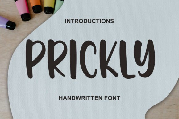Prickly: A Bold Display Font for Makers