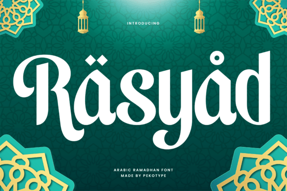 Rasyad: An Elegant Condensed Arabic-Inspired Typeface