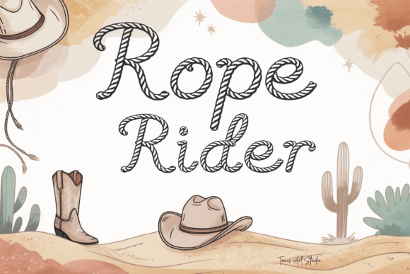 Rope Rider: A Handcrafted Cowboy Typeface for Western Branding