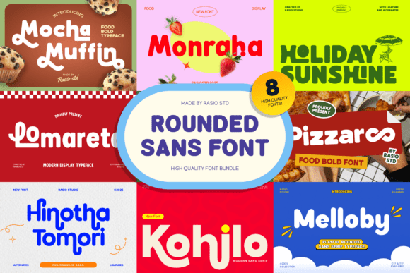Rounded Sans Bundle for Playful Brand Campaigns