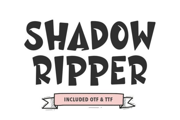 Shadow Ripper: A Bold Display Font for Branding