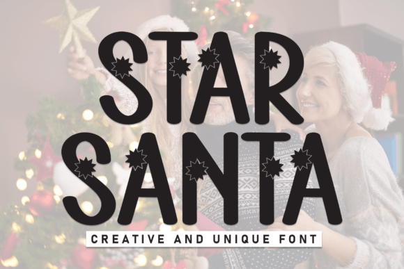 Star Santa: A Whimsical Display Font for Makers