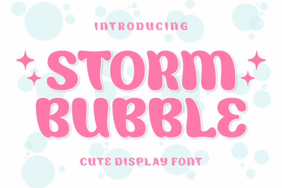 Storm Bubble Font for Handmade Branding