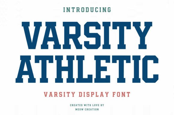 Varsity Athletic: A Bold Collegiate Font for Makers